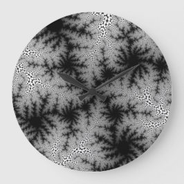 カスタム黒煙斑点大円形ウォールクロック ラージ壁時計