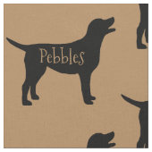 カスタム黒犬飼育布 ファブリック (クローズアップ)