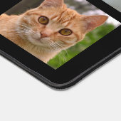 カスタム黒猫の写真 デスクマット (コーナー)