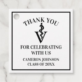 カスタム黒獣医学校卒業党 フェイバータグ