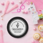 カスタム黒獣医学校卒業党 ペーパープレート (パーティー)