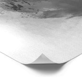 カスタム黒白の馬ペットの壁アートポスター ポスター (角)