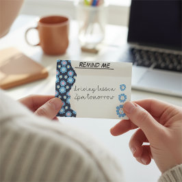 カスタム黒青縁ど花 ポストイット