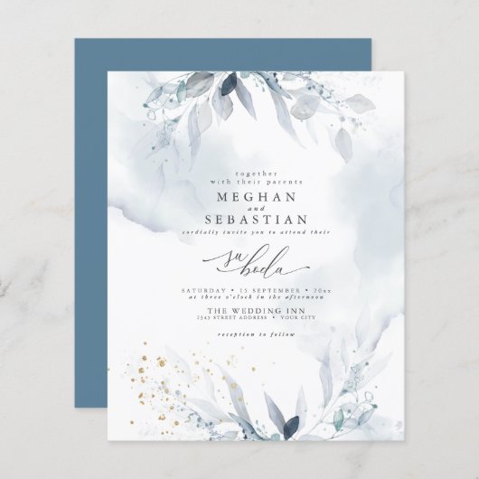 カスタム1アイザックルスバジェットダスティブルーウォーター色 (正面/裏面)