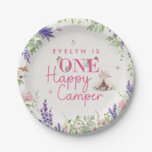 カスタム1ハッピーキャンパーベビーガールズファースト誕生日