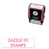 カスタム1パーソナライズされた.4インチx 0.4インチ自在筆印スタンプ セルフインキングスタンプ (インサイチュ)