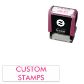 カスタム1パーソナライズされた.4インチx 0.4インチ自在筆印スタンプ セルフインキングスタンプ (インサイチュ)