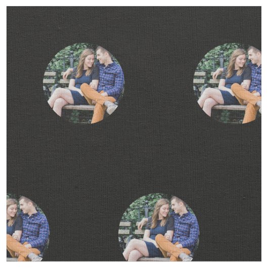 カスタム1フォトドットプリント ファブリック (クローズアップ)