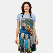 カスタム1フォトファミリー エプロン (着用した状態)