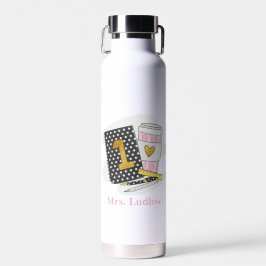 カスタム1年生先生ブラックコーヒースクール ウォーターボトル