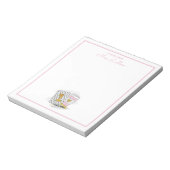 カスタム1年生先生鑑賞白 ノートパッド (回転)