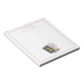 カスタム1年生先生鑑賞黒 ノートパッド (アングル)