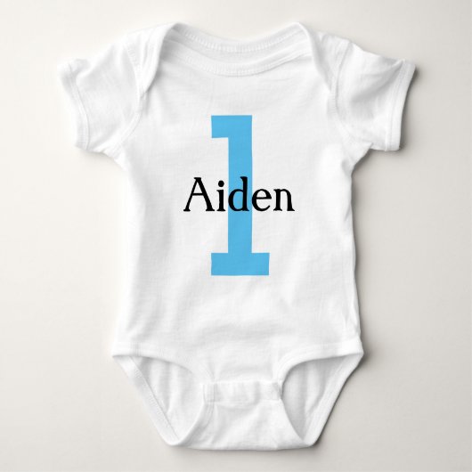 カスタム1年 ベビーボディスーツ (正面)