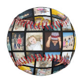 カスタム10パーソナライズされた枚の写真 野球ボール (正面)