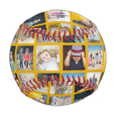 カスタム10パーソナライズされた枚の写真 野球ボール (正面)