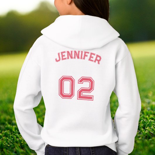 カスタム10代のToddler Kids Girl Name Jersey Number