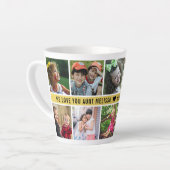 カスタム10写真コラージュ私たちは愛あなた叔母 カフェラテマグ (左アングル)