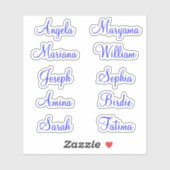 カスタム10名 | 書道シール シール (シート)