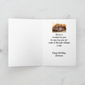 カスタム100歳誕生日No Day昼寝眠る犬 カード (内部)