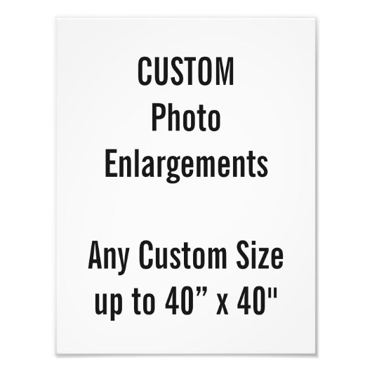 カスタム10"x13"写真40"x40"まで拡大 フォトプリント            (正面)