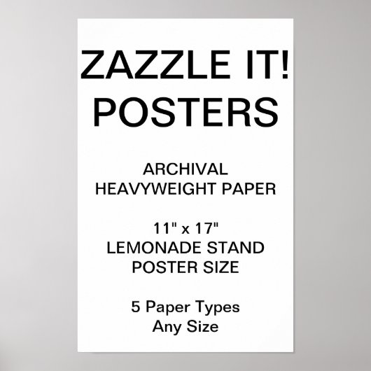 カスタム11パーソナライズされた"x17"archical紙ポスター ポスター (正面)