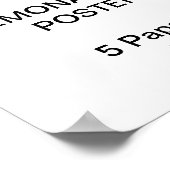 カスタム11パーソナライズされた"x17"archical紙ポスター ポスター (角)