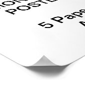 カスタム11パーソナライズされた" x 17" Canvasポスター空白の ポスター (角)