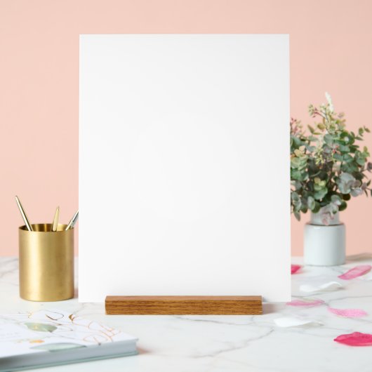 カスタム11" x 14"アクリル記号、ウッドブロック付き アクリルサイン (ウェディング)