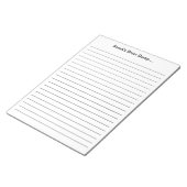 カスタム11 x 8.5ライニング先生ギフトパーソナライズされた ノートパッド (アングル)