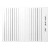 カスタム11 x 8.5ライニング先生ギフトパーソナライズされた ノートパッド (正面)