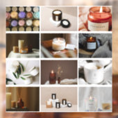 カスタム12ビジネスフォトコラージュ化粧品キャンドル ウィンドウサイン (シート2)