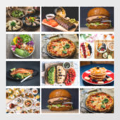 カスタム12ビジネスフォトコラージュ飲食店 ウィンドウサイン (シート)