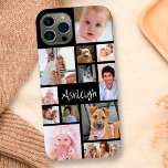 カスタム12フォトコラージュYour Color Case-Mate iPhone Case-Mate iPhone 14ケース<br><div class="desc">このフォトコラージョパーソナライズされたンテンプレートを12写真の形とサイズで使用して独自のフォントカラー写真の携帯電話ケースを作成し違う、さまざまな画像や名前、モノグラムやその他の文字に対応する様々なスタイル(編集可能な黒い背景に白の手書きタイポグラフィで表示されモダンる)の。電話のオプション：サンプルはiPhone 14モデルに表示され、かろうじてケーススタイル – その他の電話モデルとケーススタイルは注文ページに表示される。サポート：別の電話救済スタイルのデザインの変更やパーソナライゼーション、色の変更やサイズ変更を行う場合は連絡、Zazzleチャットまたは電子メールで注文する前に設計者がmakeitaboutyoustore@gmail.com.</div>