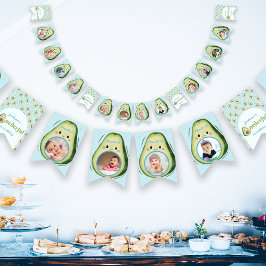 カスタム12枚の写真Onederful Alvado 1st Birthday バンティングフラッグ