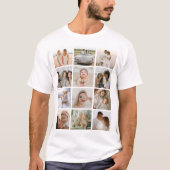 カスタム12枚フォトコラージュ Tシャツ (正面)