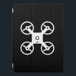 カスタム12.9インチIpad proカバードローンのロゴ iPad Proカバー<br><div class="desc">カスタム12.9インチIpad proカバードローンのロゴ。ドローンのパイロットや航空写真用のタブレットアクセサリー。自分の名前または引用文を追加する誕生日ギフトアイディア夫、パパ、ボーイフレンド、息子など</div>
