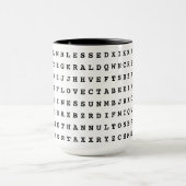 カスタム12 Wordファミリーワードサーチキッチン マグカップ (中央)