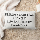 カスタム13パーソナライズされた" x 21"腰枕 ランバークッション (ブランケット)