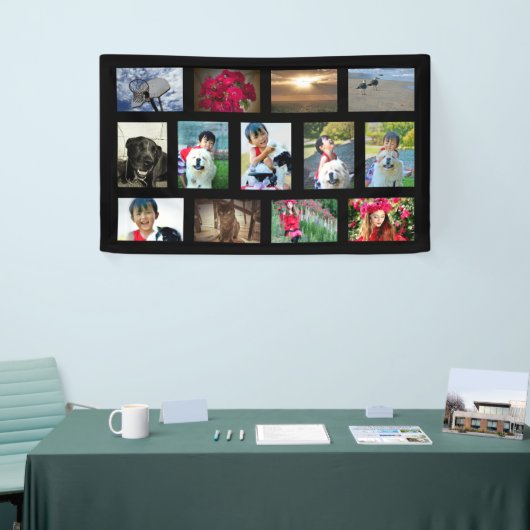 カスタム13フォトコラージカラー写真 横断幕 (トレードショー)