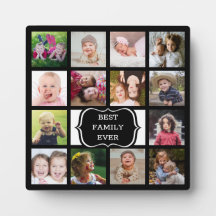カスタム14フォトコラージュ最高のファミリーEver Black