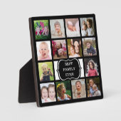 カスタム14フォトコラージュ最高のファミリーEver Black フォトプラーク (正面)