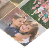 カスタム14家族パーソナライズされた写真コラージュDecor ショートテーブルランナー (コーナー)