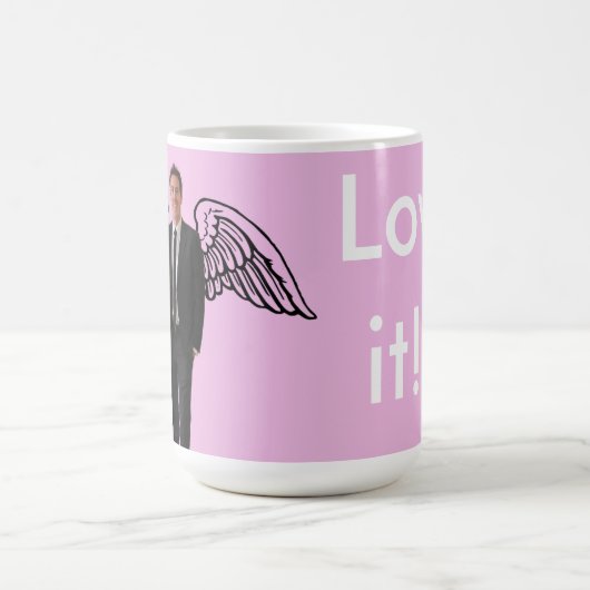 カスタム15のozのクラシックで白いマグZazz_It コーヒーマグカップ (中央)