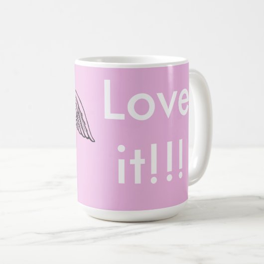 カスタム15のozのクラシックで白いマグZazz_It コーヒーマグカップ (正面右)