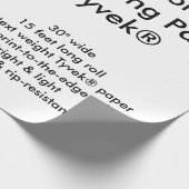 カスタム15' Tyvek®の包装紙ロール ラッピングペーパー (コーナー)