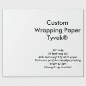 カスタム15' Tyvek®の包装紙ロール ラッピングペーパー (フラット)