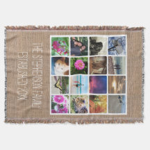 カスタム16フォトコラージュバーラップルックモザイク写真