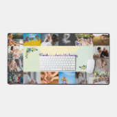 カスタム16フォトコラージュパーソナライズされたデスクマット デスクマット (キーボード&マウス)