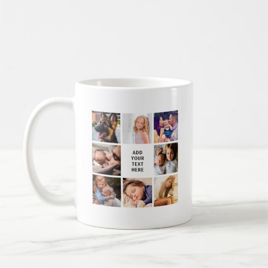 カスタム16フォトコラージュ コーヒーマグカップ (左)