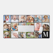 カスタム17フォトコラージュモノグラパーソナライズされたム デスクマット (キーボード&マウス)